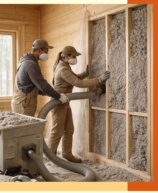 Утепление дачного дома эковатой в Лиски от 1586 руб./м2 — комплексно, ТепломастерЛск