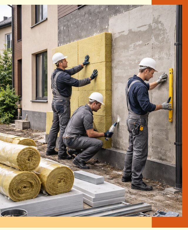 Утепление таунхауса в Лиски от 7878 руб/м2 — комплекс под ключ | ТепломастерЛск