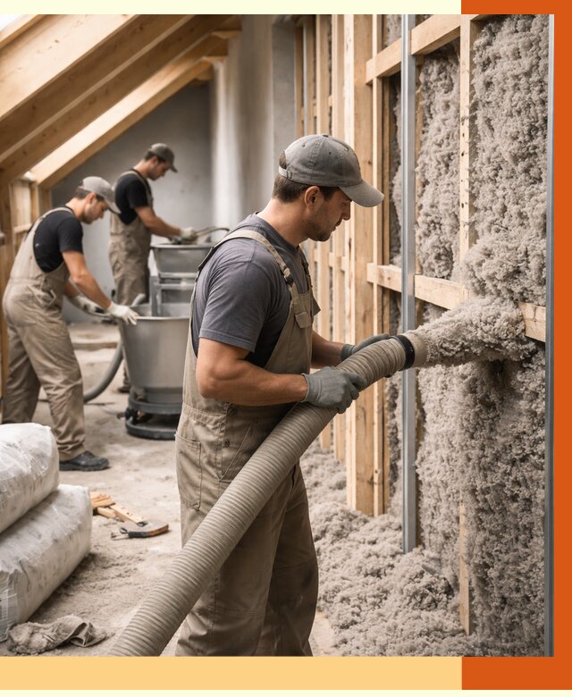 Утепление таунхауса эковатой в Лиски от 2407 руб./м² — монтаж и задувка | ТепломастерЛск