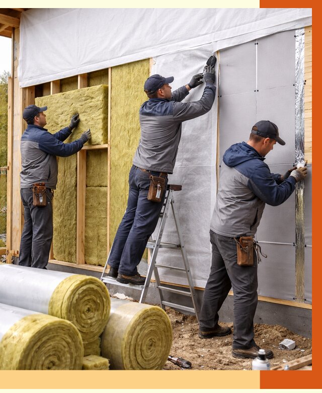 Утепление каркасного дома в Лиски от 4595 руб./м2 — профессионально | ТепломастерЛск