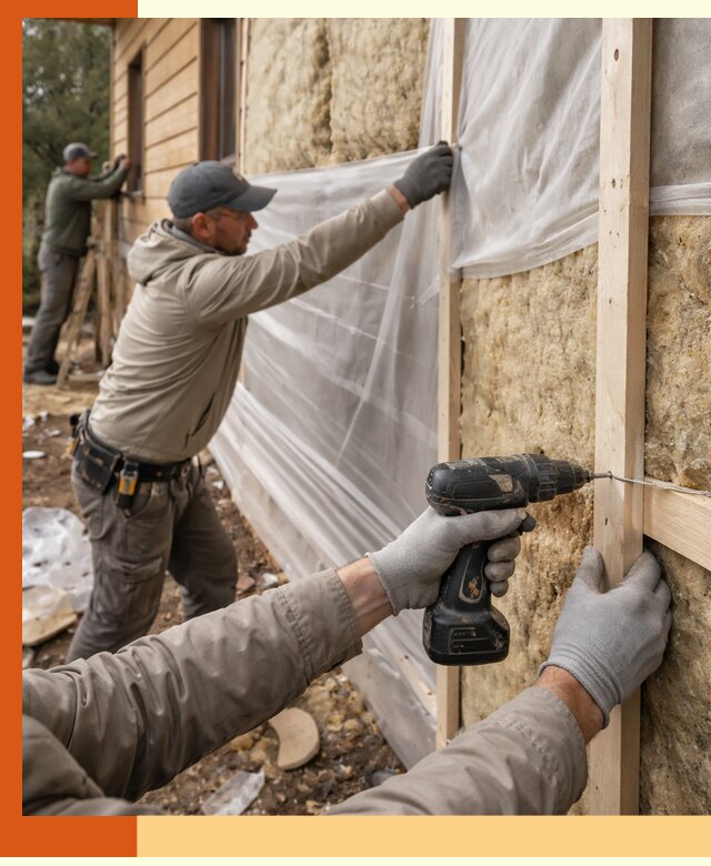 Утепление дома из бруса в Лиски качественно и долговечно