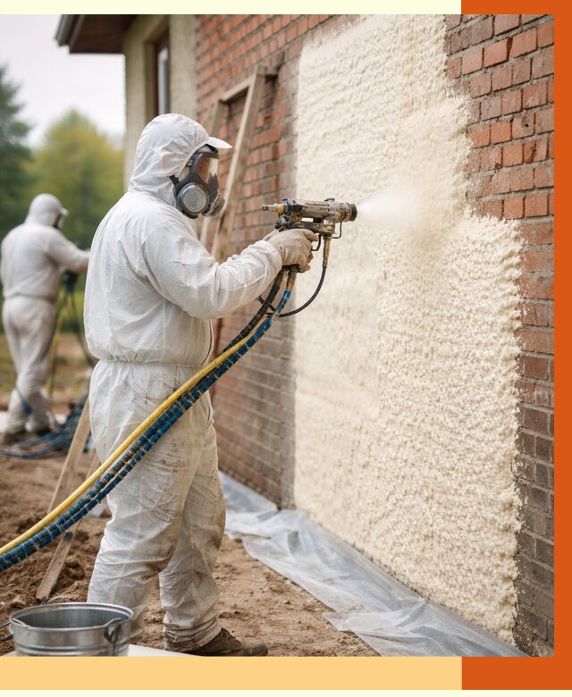 Утепление кирпичного дома ППУ в Лиски под ключ от 7112 руб. | ТепломастерЛск