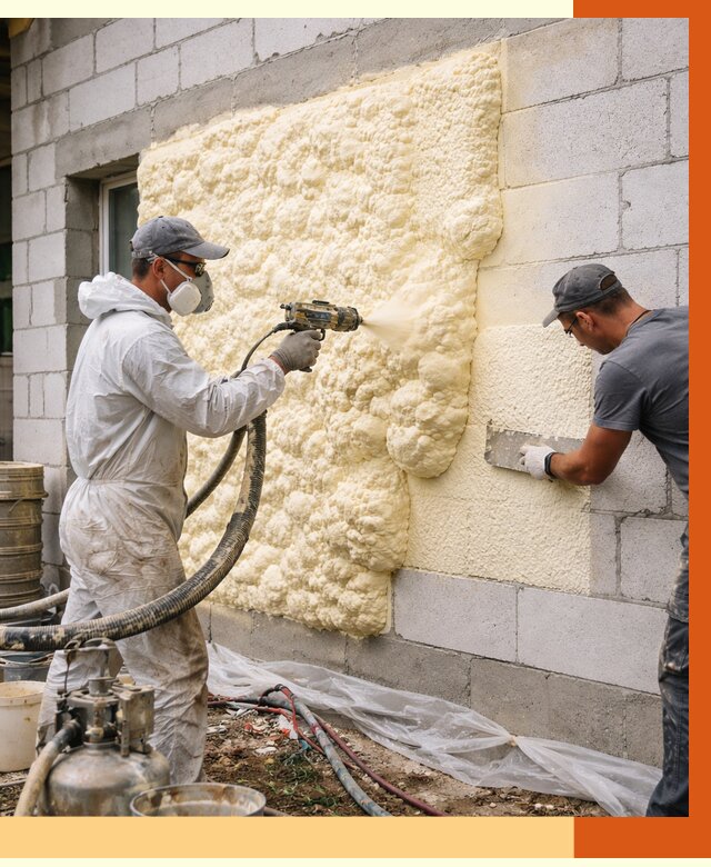 Утепление дома из газобетона ППУ в Лиски от 5252 руб./м² под ключ | ТепломастерЛск