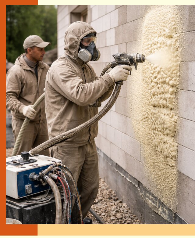 Утепление дома из газобетона ППУ в Лиски — надежная теплоизоляция