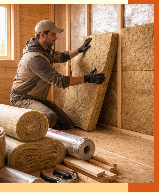 Утепление бани в Лиски под ключ от 4923 руб./м2 — утеплить потолок, пол и стены | ТепломастерЛск