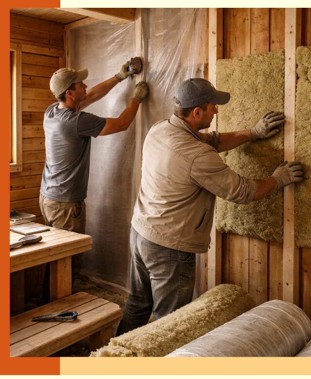 Утепление бани изнутри в Лиски качественно и недорого