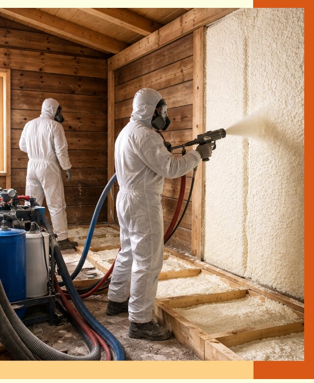 Утепление бани ппу в Лиски под ключ от 4595 руб./м2 | ТепломастерЛск - напыление и монтаж ппу