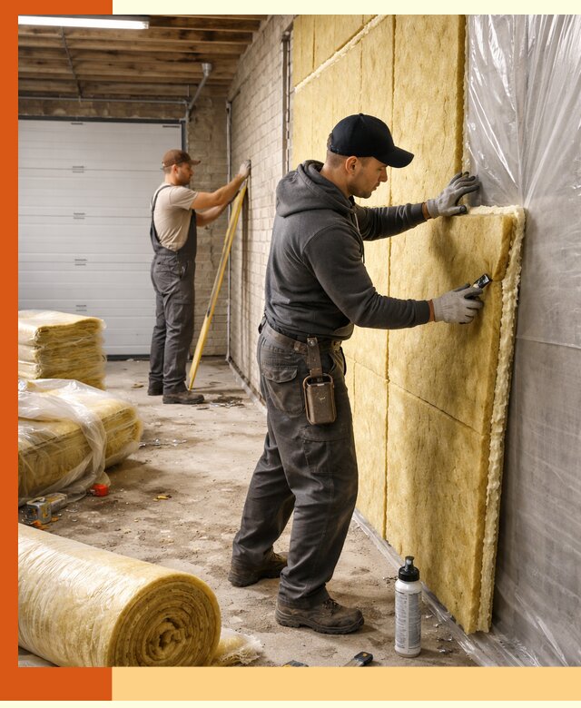 Утепление гаража под ключ в Лиски — все виды теплоизоляции