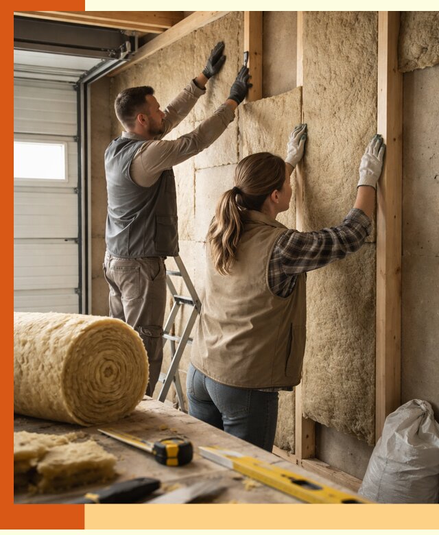 Утепление гаража изнутри в Лиски: быстро и надежно