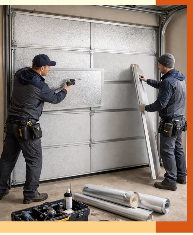 Утепление гаражных ворот в Лиски от 8589 руб/м2 — надежно и быстро | ТепломастерЛск