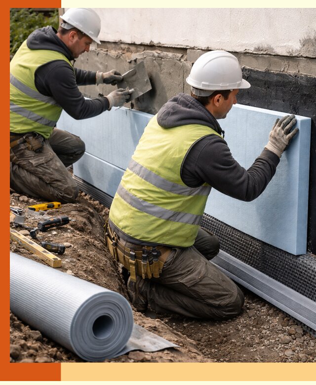 Утепление фундамента снаружи в Лиски — профессиональная теплоизоляция