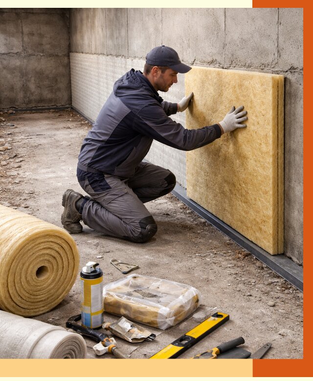 Утепление фундамента изнутри в Лиски от 4595 руб./м2 — работы под ключ | ТепломастерЛск