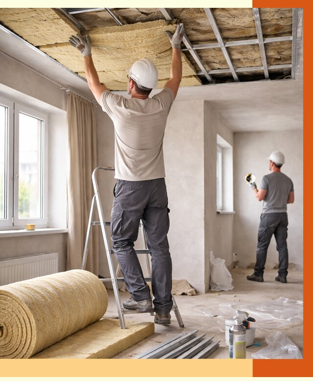 Утепление потолка в частном доме в Лиски от 1039 руб./м² — работы под ключ | ТепломастерЛск