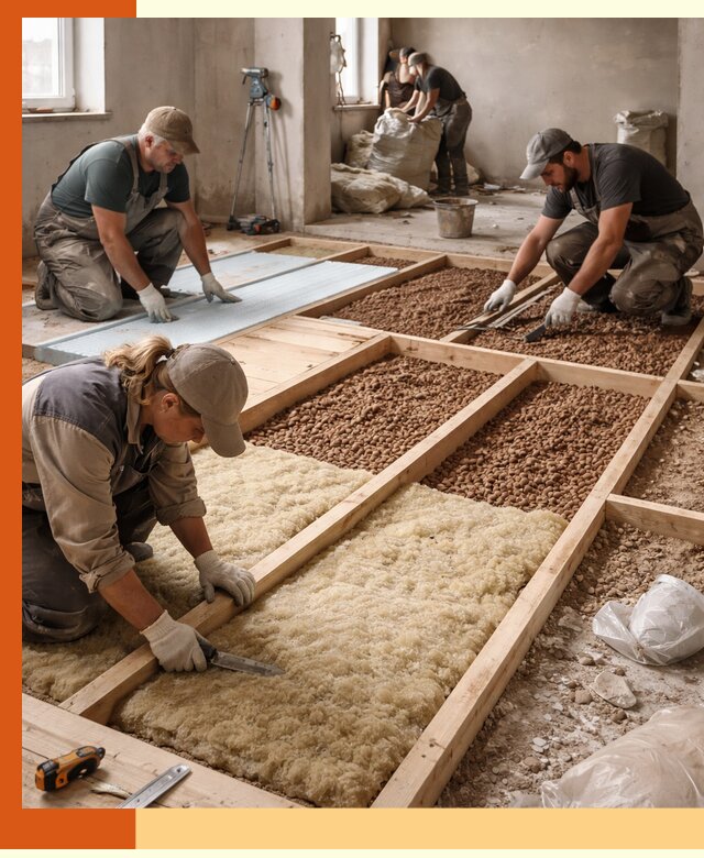 Утепление перекрытий жилых и промышленных зданий в Лиски