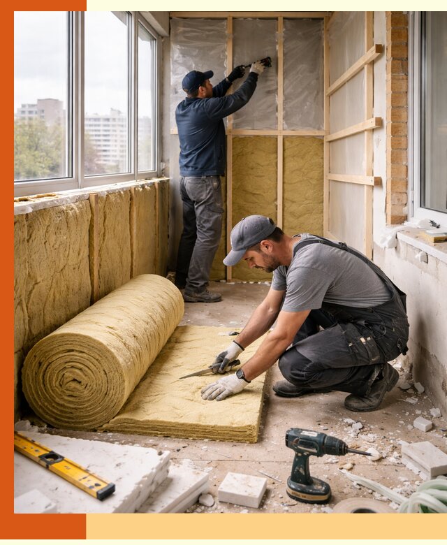 Утепление балкона под ключ в Лиски качественно и быстро