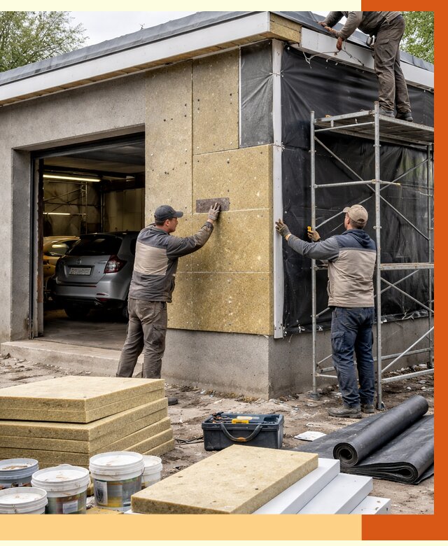 Утепление автосервиса в Лиски ппу, пеноизоляция, от 15864 руб/м2 — ТепломастерЛск