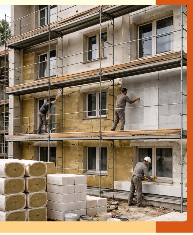 Утепление гостиницы в Лиски от 7878 руб./м2 — комплексно, ППУ, под ключ | ТепломастерЛск