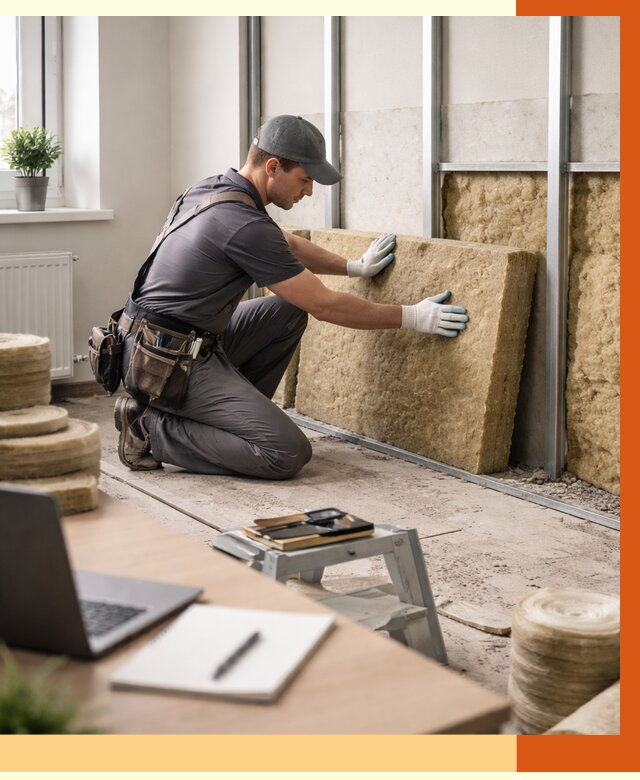 Утепление офиса в Лиски от 4923 руб/м2 — комплексное утепление офиса под ключ | ТепломастерЛск