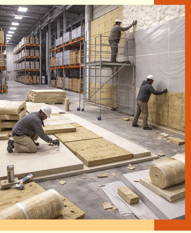 Утепление складского терминала в Лиски от 8206 руб./м² под ключ | ТепломастерЛск