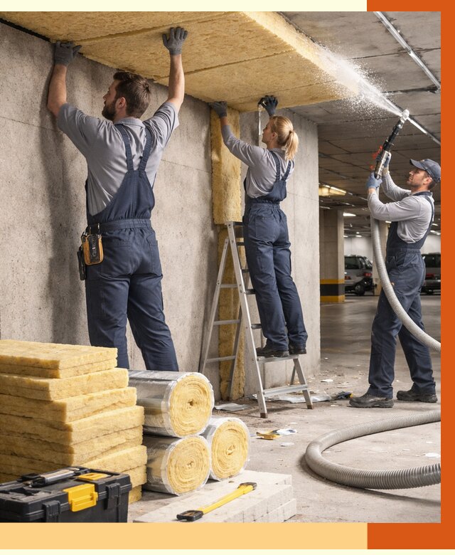 Утепление паркинга в Лиски от 7440 руб./м2 — работы под ключ | ТепломастерЛск