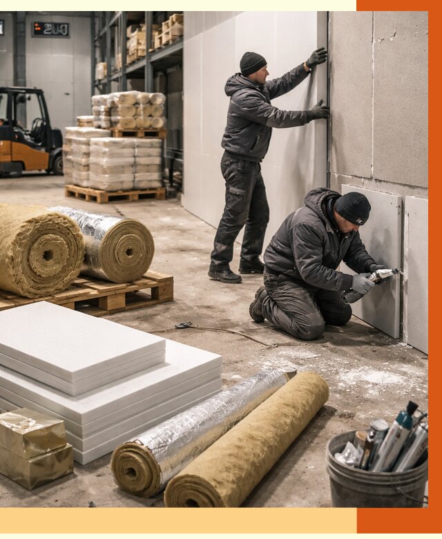 Утепление холодного склада в Лиски от 9300 руб/м2 — комплексное под ключ | ТепломастерЛск