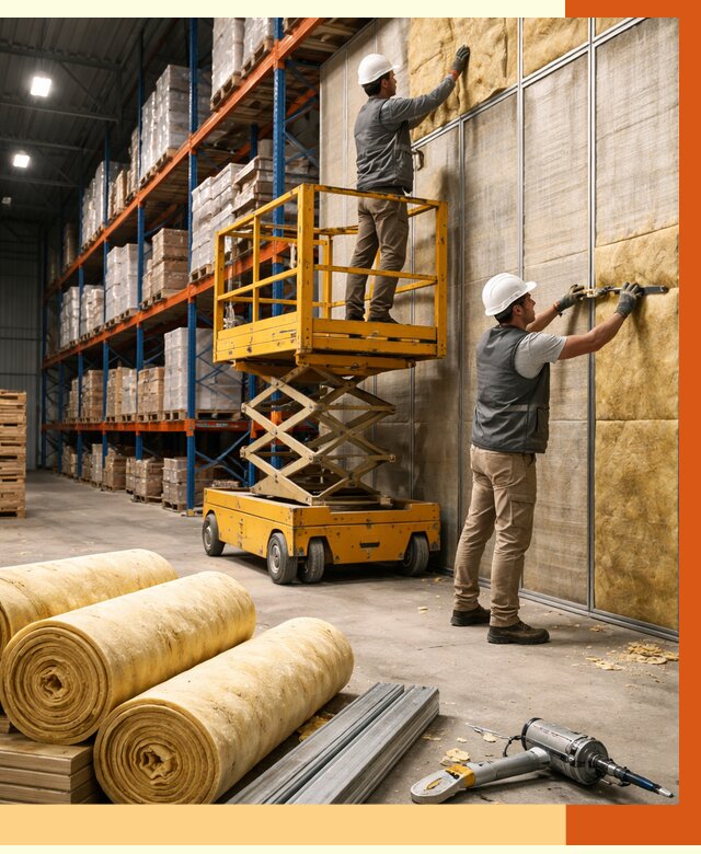 Утепление торгового склада в Лиски от 3501 руб/м2 — комплексно и под ключ | ТепломастерЛск