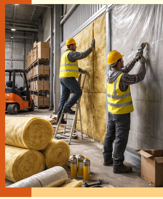 Утепление склада с техникой в Лиски под ключ