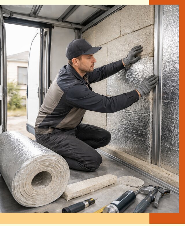 Утепление фургона рефрижератора в Лиски от 13676 руб./м² под ключ | ТепломастерЛск