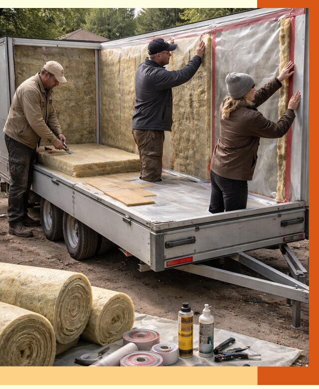 Утепление прицепа в Лиски под ключ от 13676 руб. — комплекс от ТепломастерЛск