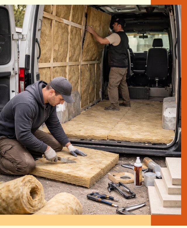 Утепление кемпера в Лиски под ключ от 13129 руб. — профессионально | ТепломастерЛск