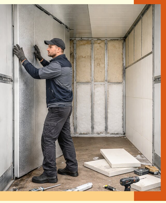 Утепление холодильного кузова в Лиски от 14770 руб. под ключ | ТепломастерЛск