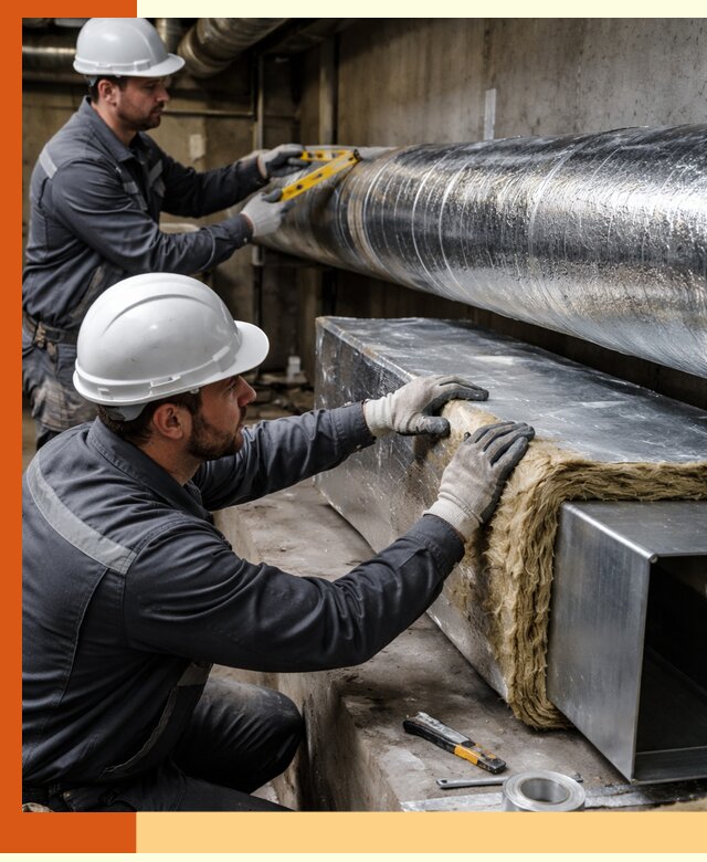 Профессиональное утепление воздуховодов и теплоизоляция в Лиски