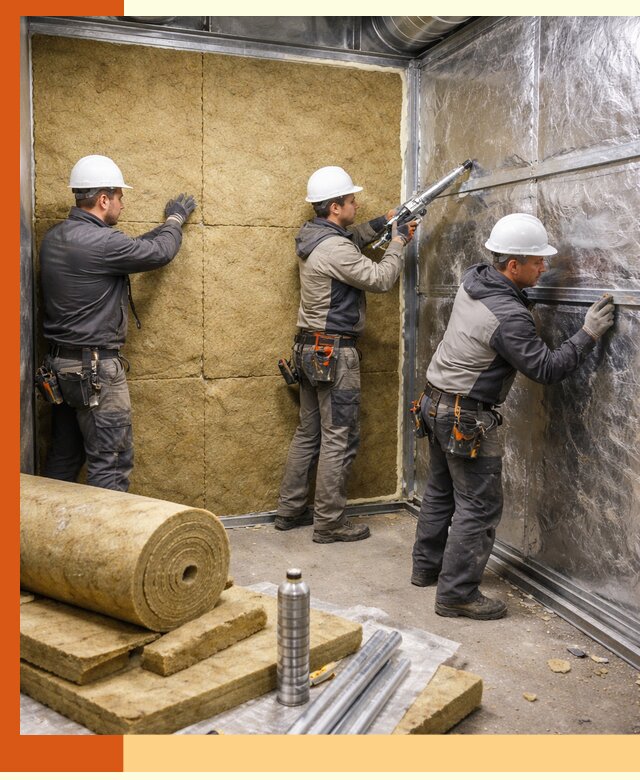 Утепление венткамеры в Лиски — качественная теплоизоляция и шумопоглощение