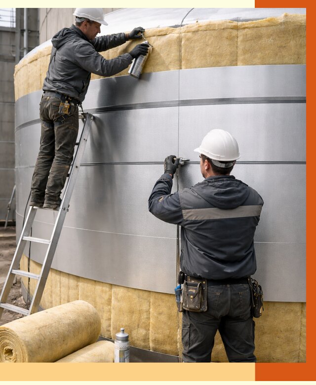 Утепление цистерны в Лиски пенополиуретаном от 15864 руб. под ключ | ТепломастерЛск