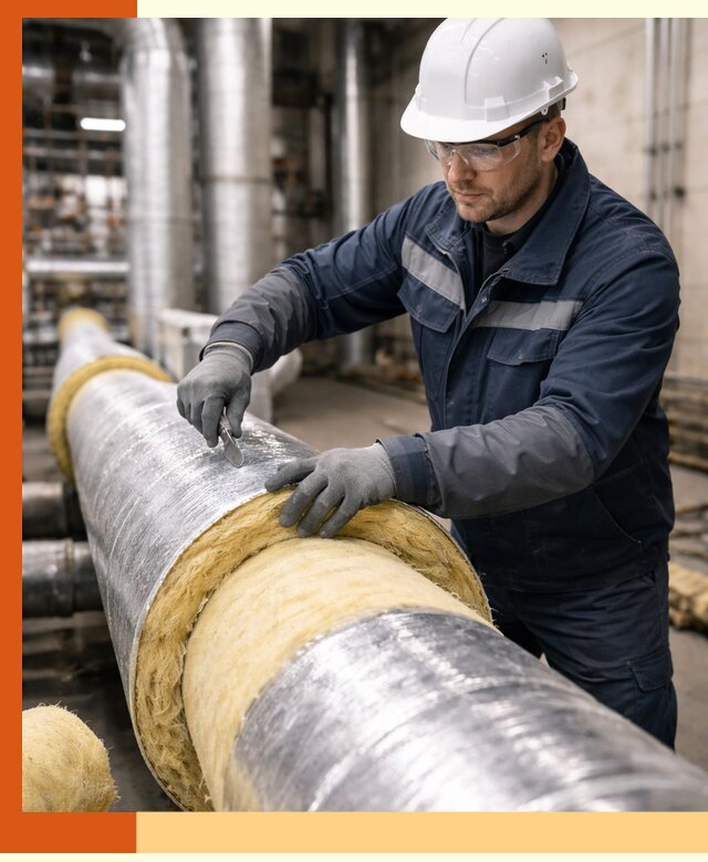 Утепление технологического оборудования и заводских установок в Лиски