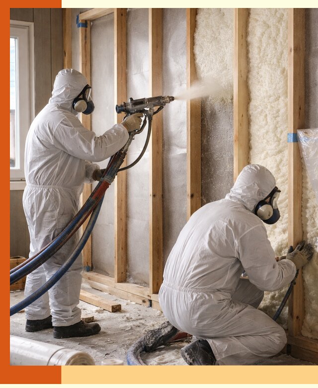 Утепление каркасной стены ППУ в Лиски для домов и коттеджей