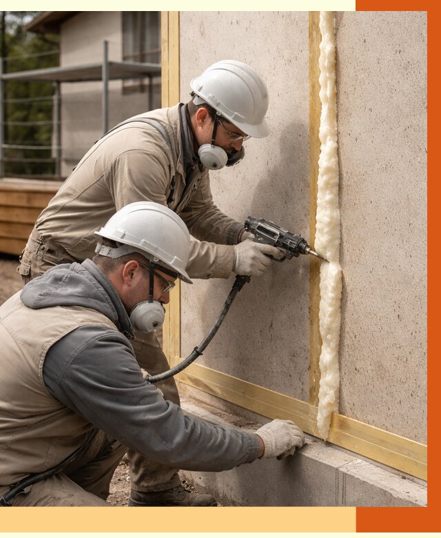 Утепление сип панелей ППУ в Лиски от 5252 руб. под ключ | ТепломастерЛск