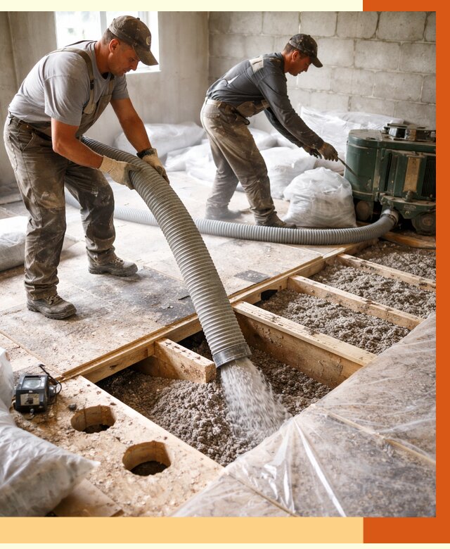 Заполнение пустот перекрытий в Лиски от 4923 руб. под ключ | ТепломастерЛск