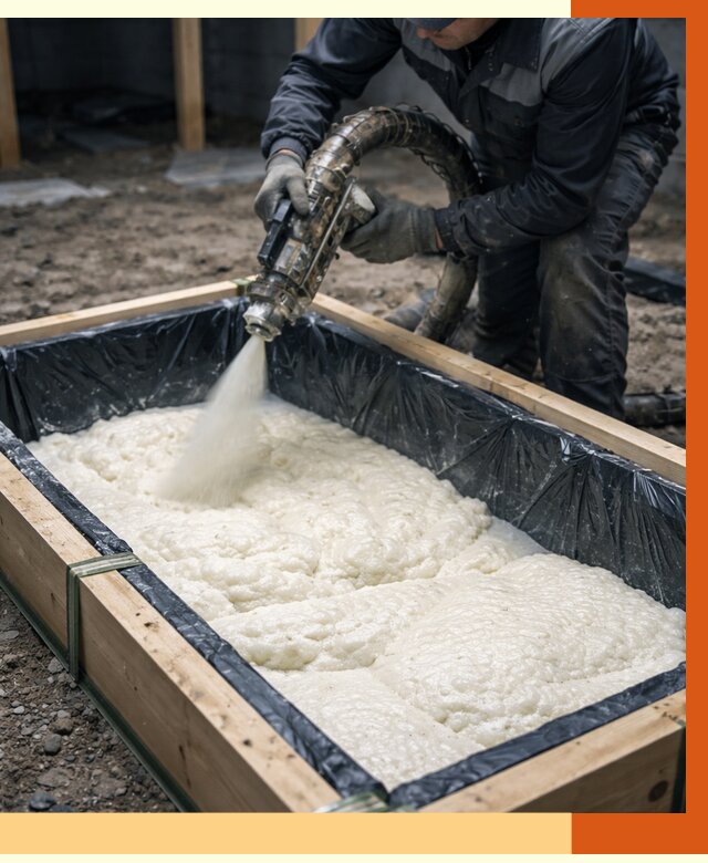 Заливка ППУ в формы в Лиски от 2735 руб. — утепление форм под ключ | ТепломастерЛск