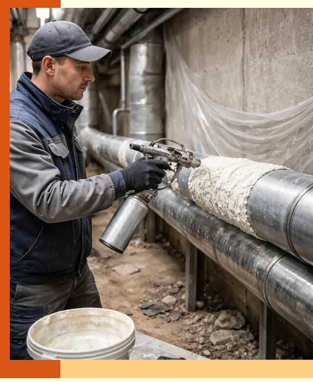 Утепление труб жидкой теплоизоляцией в Лиски