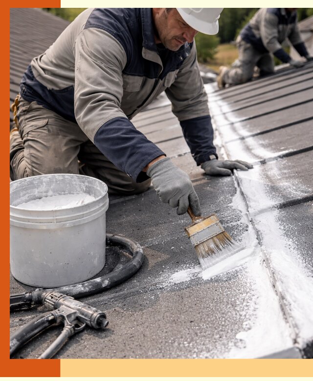 Утепление кровли жидкой теплоизоляцией в Лиски