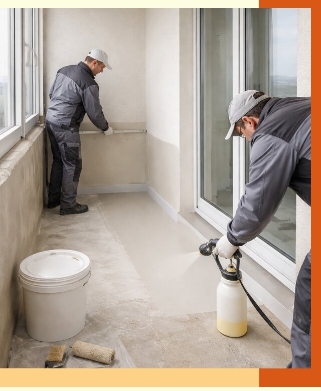 Утепление балкона жидкой теплоизоляцией в Лиски от 6291 руб./м2 | ТепломастерЛск