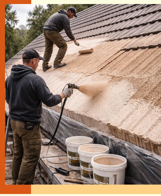 Утепление кровли жидкой пробкой в Лиски для домов и зданий