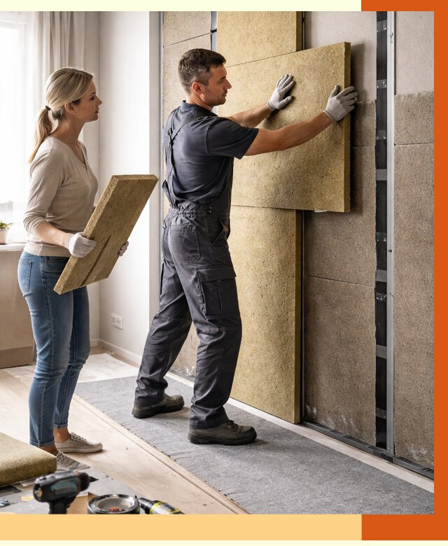 Профессиональная шумоизоляция квартиры в Лиски от 8206 руб. за м2 | ТепломастерЛск