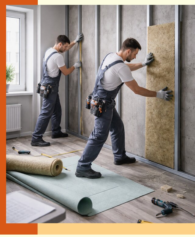 Шумоизоляция квартиры под ключ в Лиски — профессионально и гарантированно