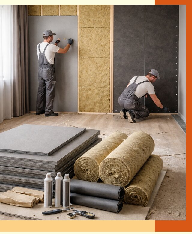 Шумоизоляция дома в Лиски от 4923 руб/м2 — комплексная звукоизоляция под ключ | ТепломастерЛск