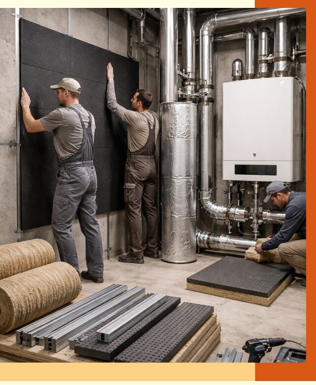 Шумоизоляция котельной в Лиски от 7112 руб. под ключ | Профессиональная звукоизоляция — ТепломастерЛск