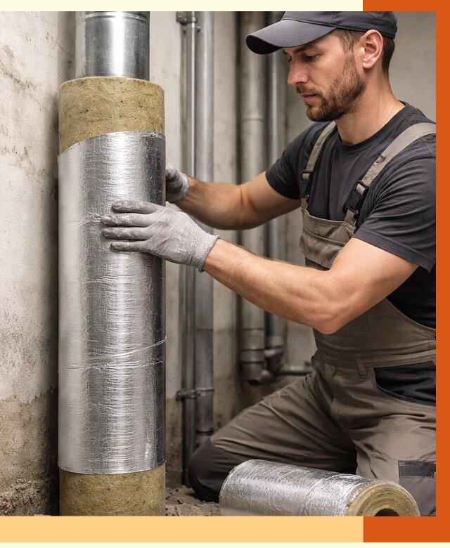 Шумоизоляция труб в Лиски от 1313 руб. — шумоподавление и звукоизоляция труб | ТепломастерЛск