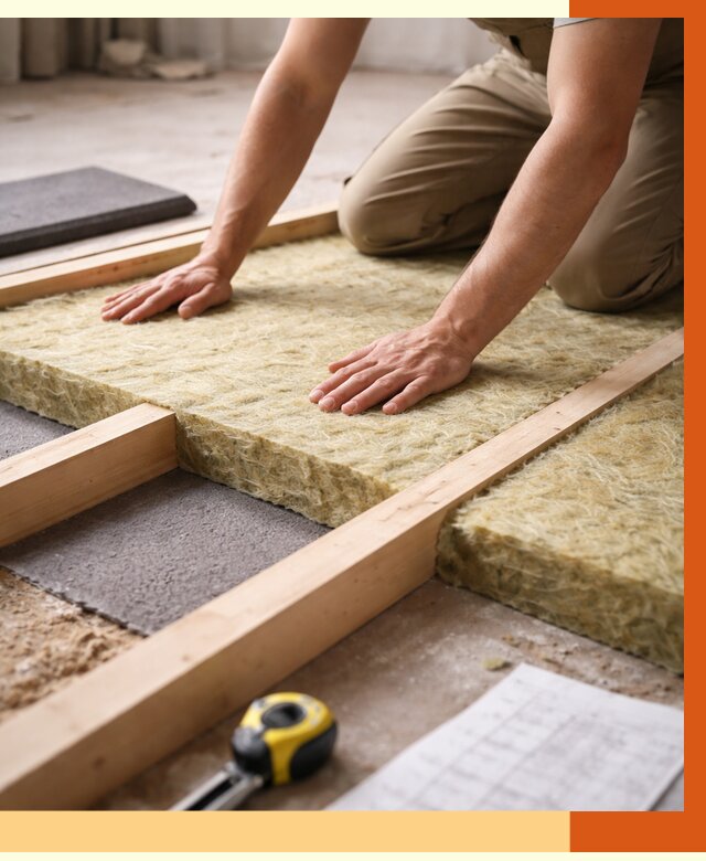 Шумоизоляция пола в Лиски от 1368 руб./м² — профессиональная звукоизоляция | ТепломастерЛск