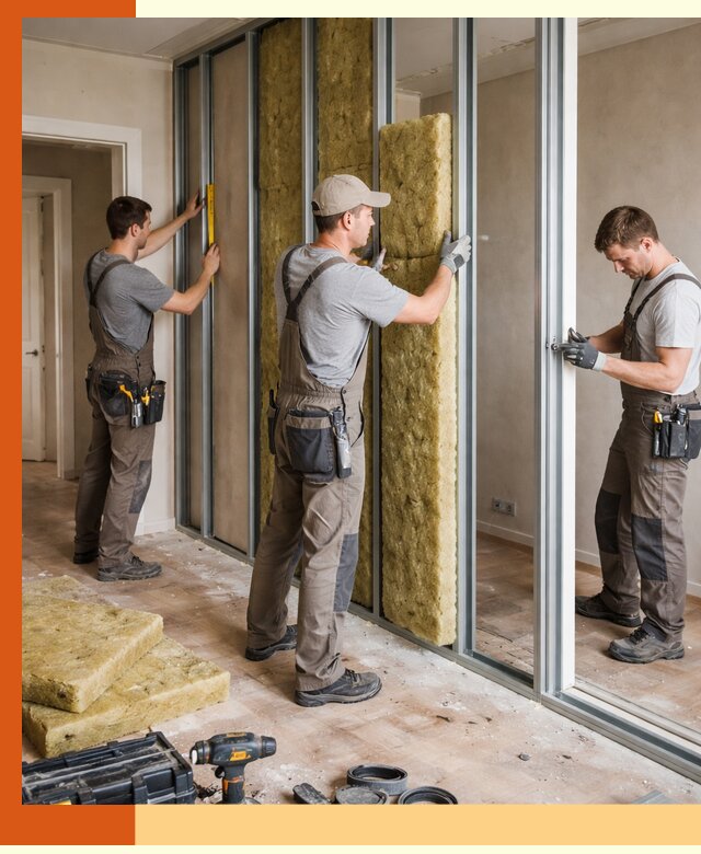 Шумоизоляция межкомнатных перегородок в Лиски эффективно и надёжно